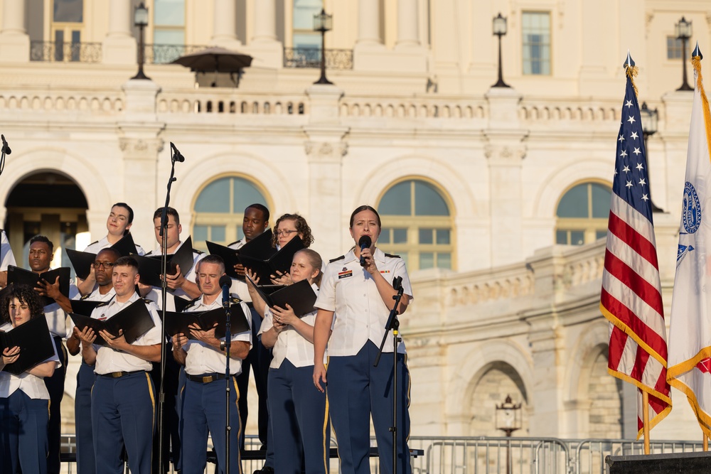 Army Chorus performs at U.S. Capitol