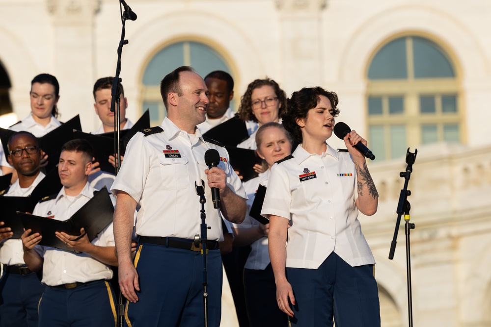 Army Chorus performs at U.S. Capitol