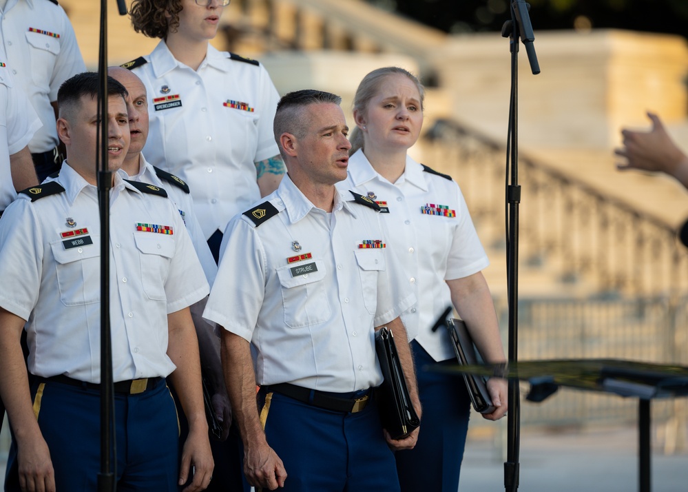 Army Chorus performs at U.S. Capitol