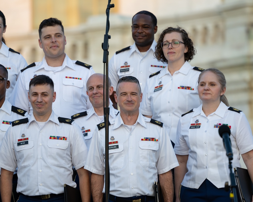 Army Chorus performs at U.S. Capitol