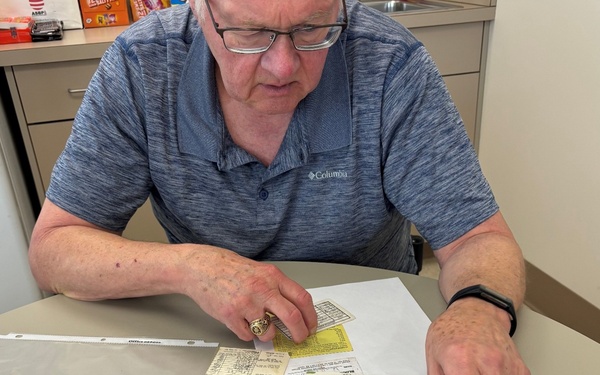 MAJ (Ret.) Griffin shares his Blood Donation cards