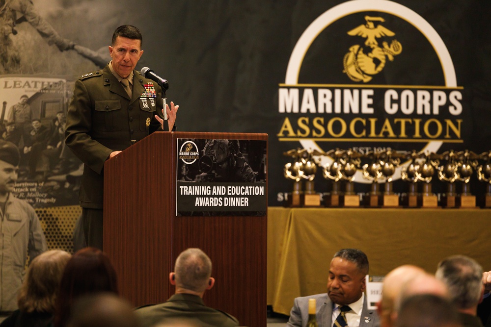 TECOM Members recognized during MCA Training and Education Awards Dinner