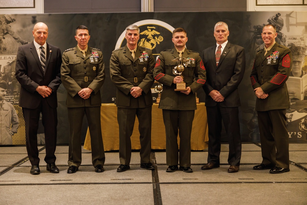U.S. Marines and civilians awarded during MCA TECOM Awards Dinner