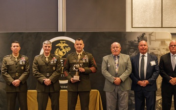 U.S. Marines and civilians awarded during MCA TECOM Awards Dinner