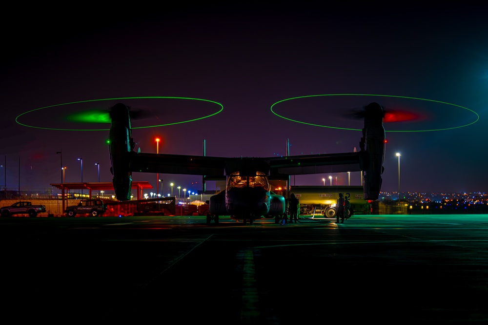 VMM-161 Night Shift Performs Training Flight