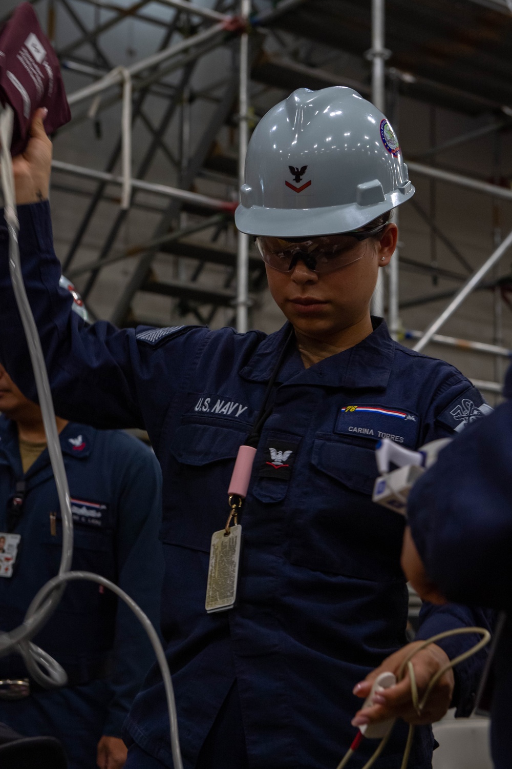 Ronald Reagan Sailors Execute Damage Control Drill
