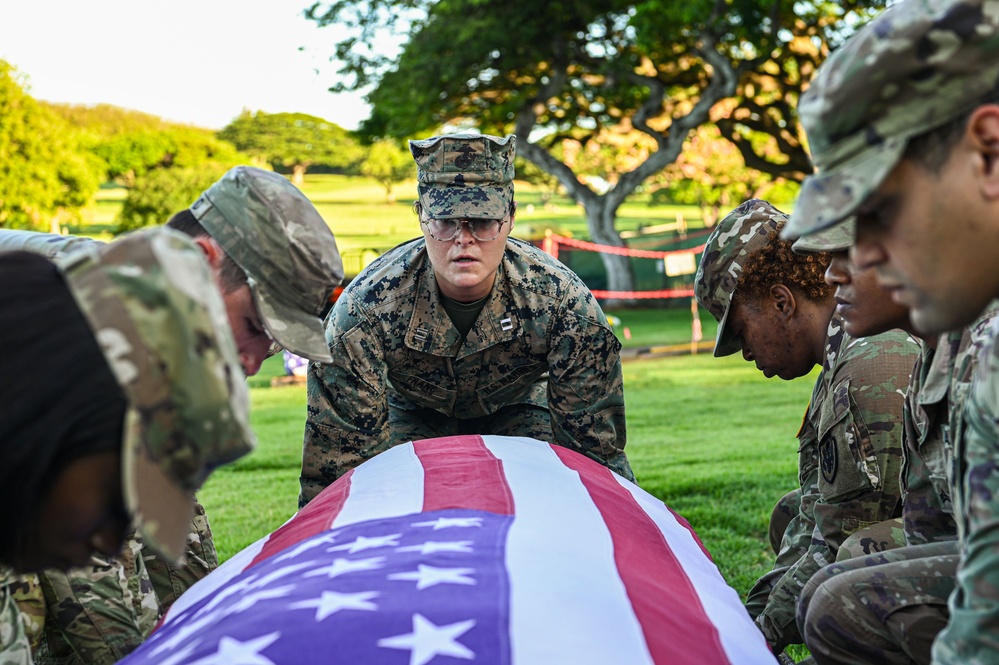 DPAA conducts disinterment ceremony