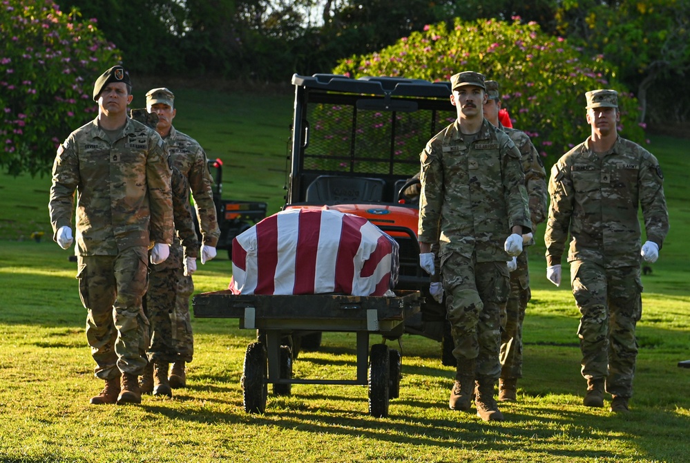 DPAA conducts disinterment ceremony