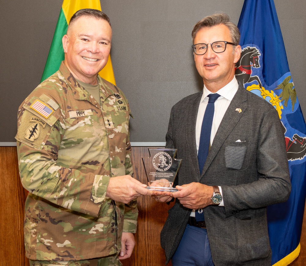Pa. National Guard hosts Lithuania’s Minister of National Defense
