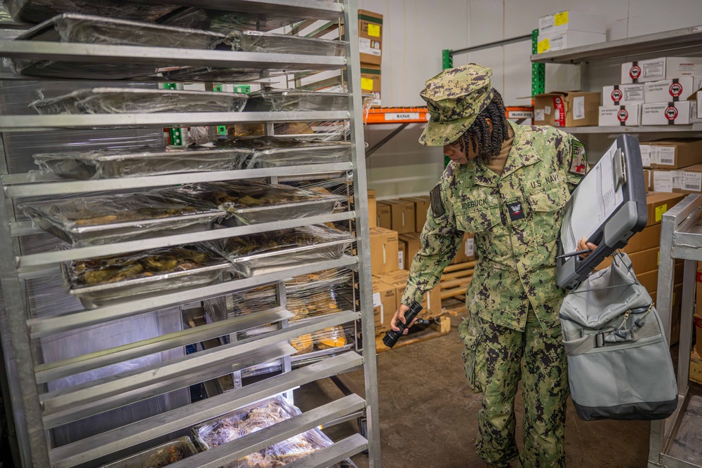 CLDJ Expeditionary Medical Facility Inspects Galley