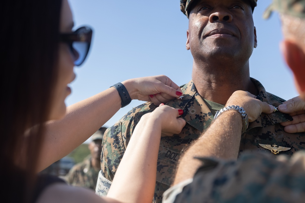 3rd MAW Commanding General Frocks Col. Henry Dolberry Jr. to Brigadier General