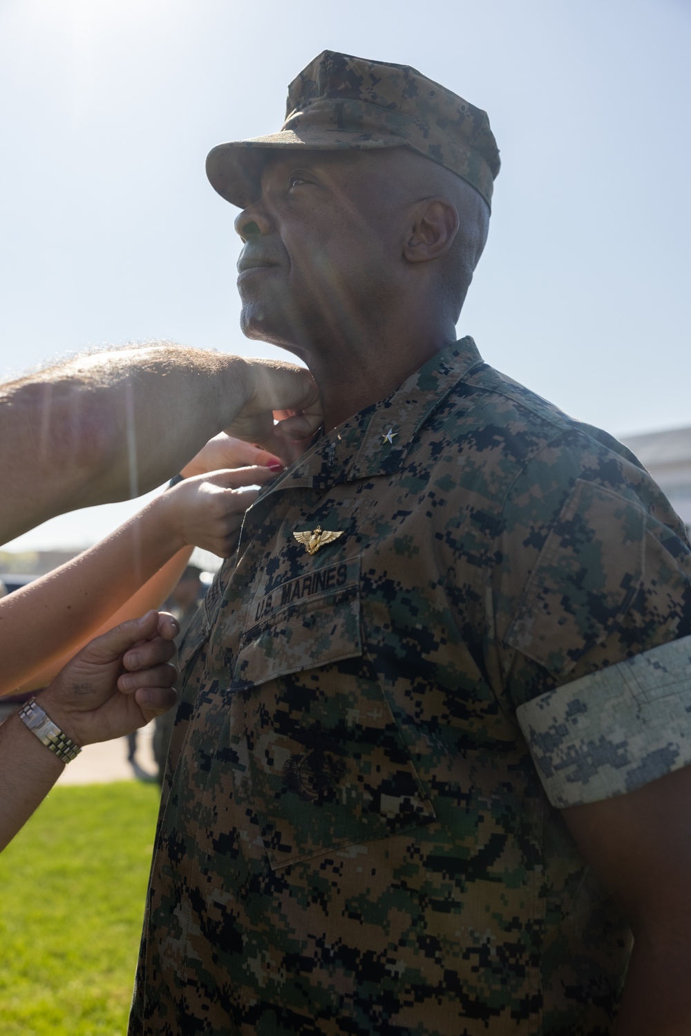 3rd MAW Commanding General Frocks Col. Henry Dolberry Jr. to Brigadier General
