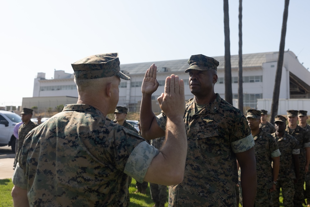 3rd MAW Commanding General Frocks Col. Henry Dolberry Jr. to Brigadier General