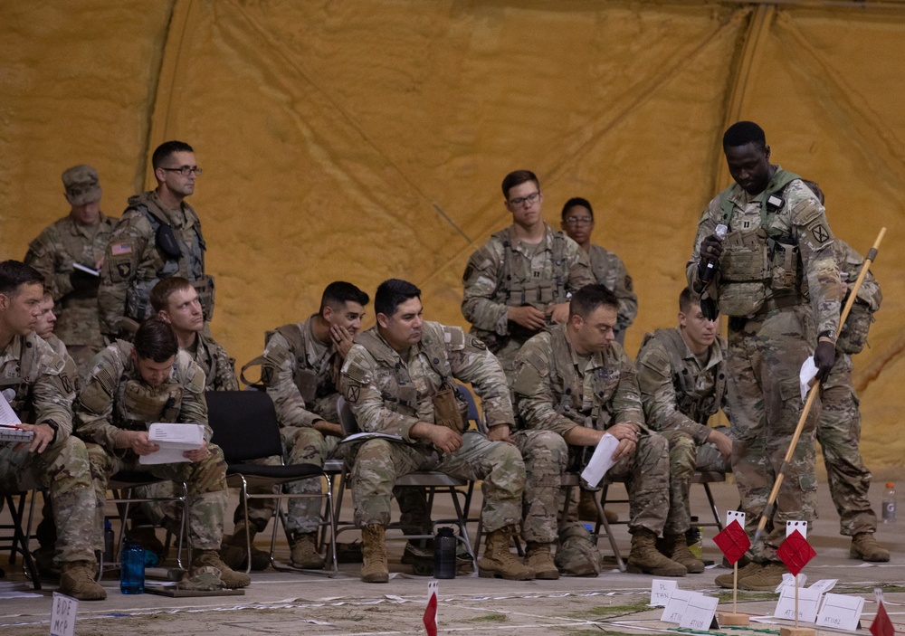 10th Mountain Division Exectutes a Combined Arms Rehearsal prior to JRTC