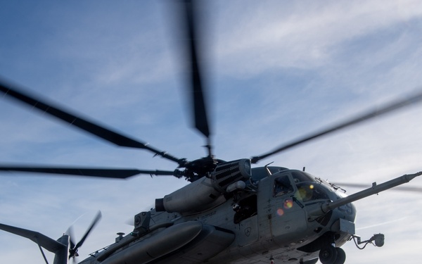 USS America (LHA 6) and 31st Marine Expeditionary Unit Conduct Flight Operations