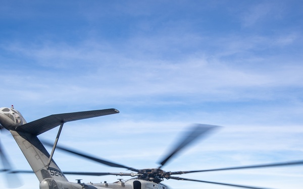 USS America (LHA 6) and 31st Marine Expeditionary Unit Conduct Flight Operations
