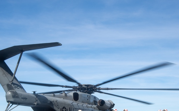 USS America (LHA 6) and 31st Marine Expeditionary Unit Conduct Flight Operations