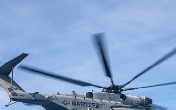 USS America (LHA 6) and 31st Marine Expeditionary Unit Conduct Flight Operations