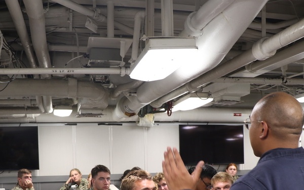 USS Chosin Hosts USNA Midshipmen