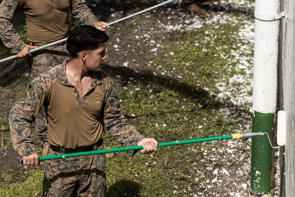 Koa Moana 25 Marines Continue Renovations at Chuuk High School