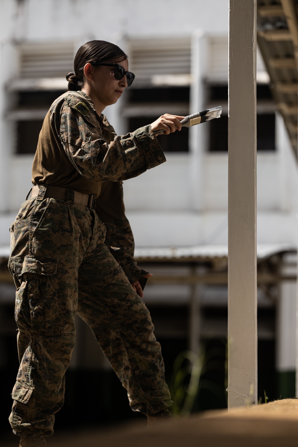 Koa Moana 25 Marines Continue Renovations at Chuuk High School