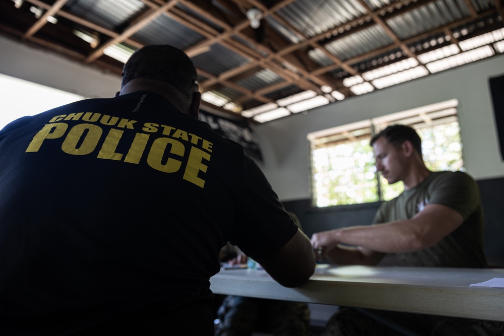 Koa Moana 25 Marines Conduct Blood Type Testing for Chuukese Locals