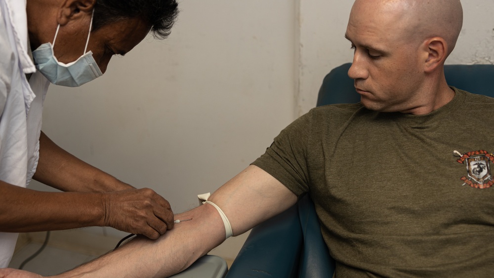 Koa Moana 25 Marine Donates Blood to Local Chuukese Child
