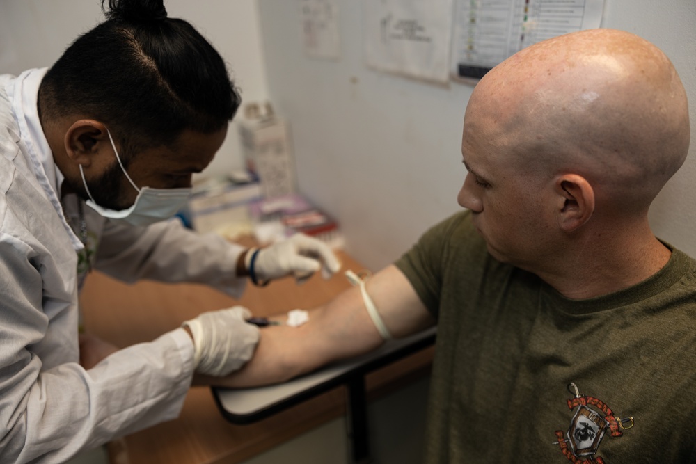 Koa Moana 25 Marine Donates Blood to Local Chuukese Child