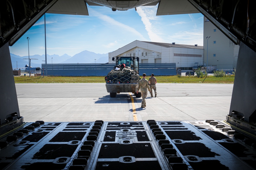 MC-130J Commando II performs cargo movement at AE25