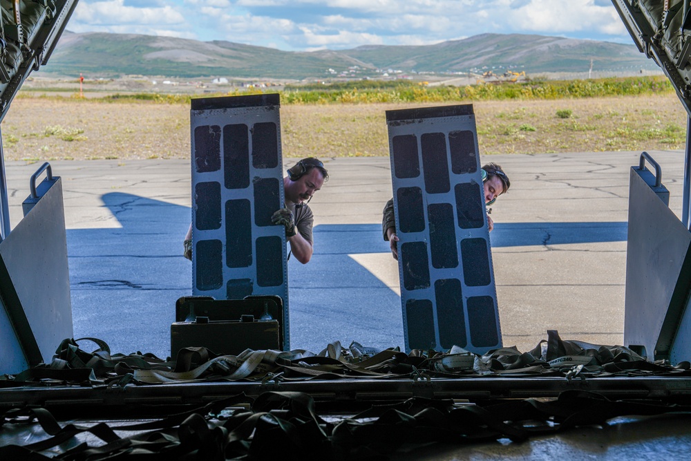 MC-130J Commando II performs cargo movement at AE25