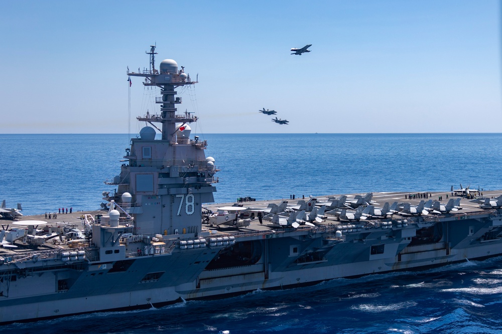 VFA-37 Conducts In-Flight Change of Command Ceremony