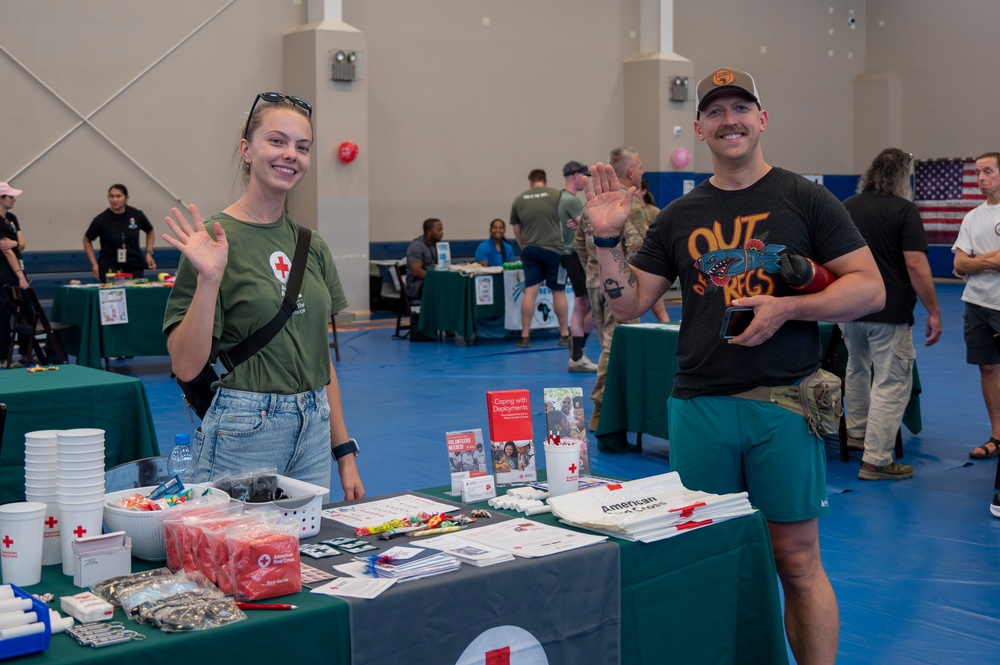 449th Air Expeditionary Group Personnel Participate in a Wellness Expo