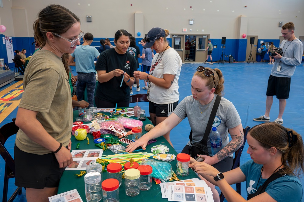 449th Air Expeditionary Group Personnel Participate in a Wellness Expo