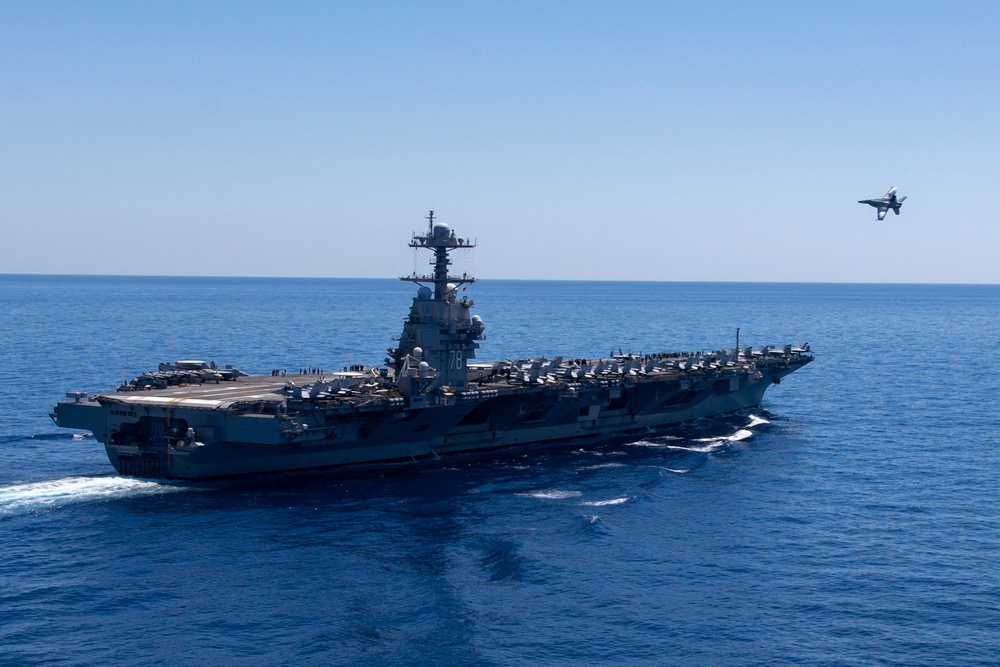 VFA-37 Conducts In-Flight Change of Command Ceremony