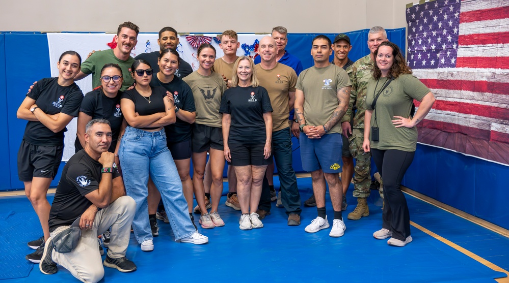 449th Air Expeditionary Group Personnel Participate in a Wellness Expo