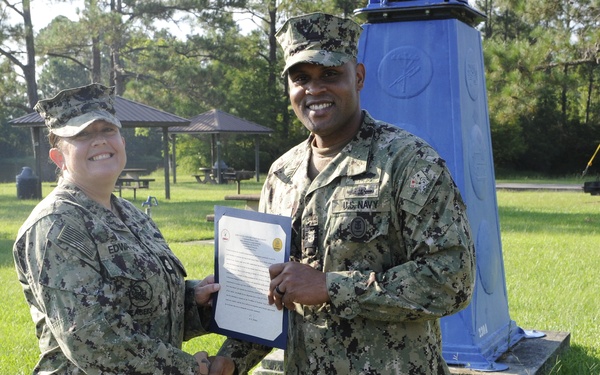 Strength, Service, Seabee: BUC Edwards Reenlists at 22NCR