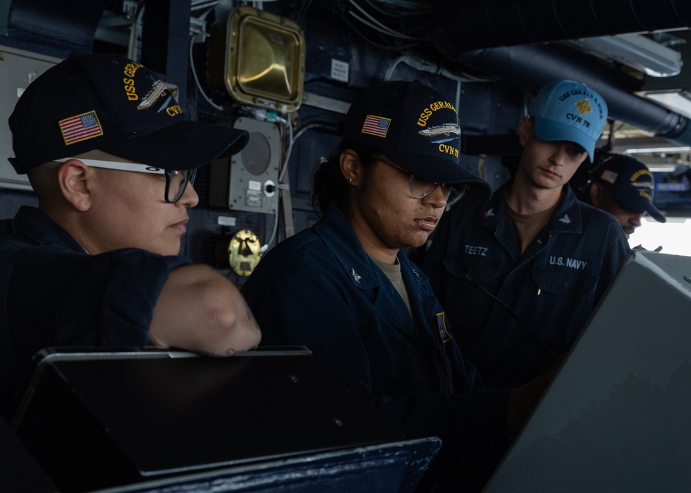 USS Gerald R. Ford (CVN 78) Departs Marseille, France