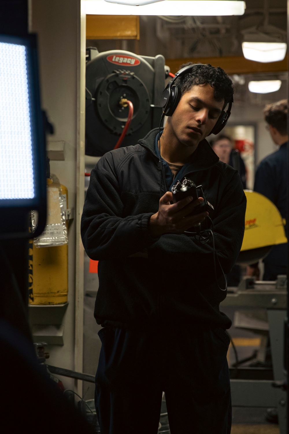 USS Gerald R. Ford (CVN 78) Sailors Conduct a Video Shoot