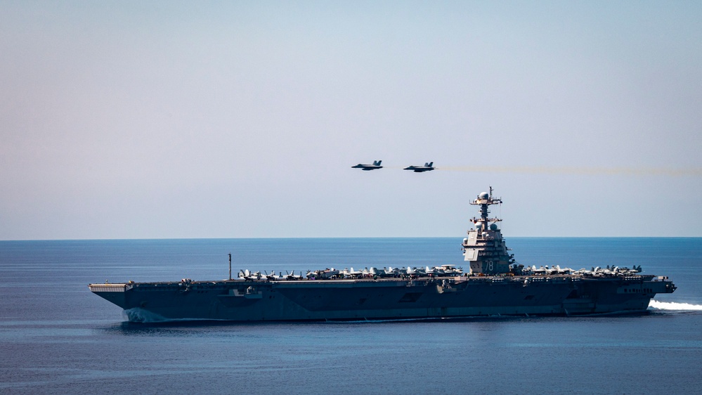 Strike Fighter Squadron 31 Conducts Aerial Change of Command