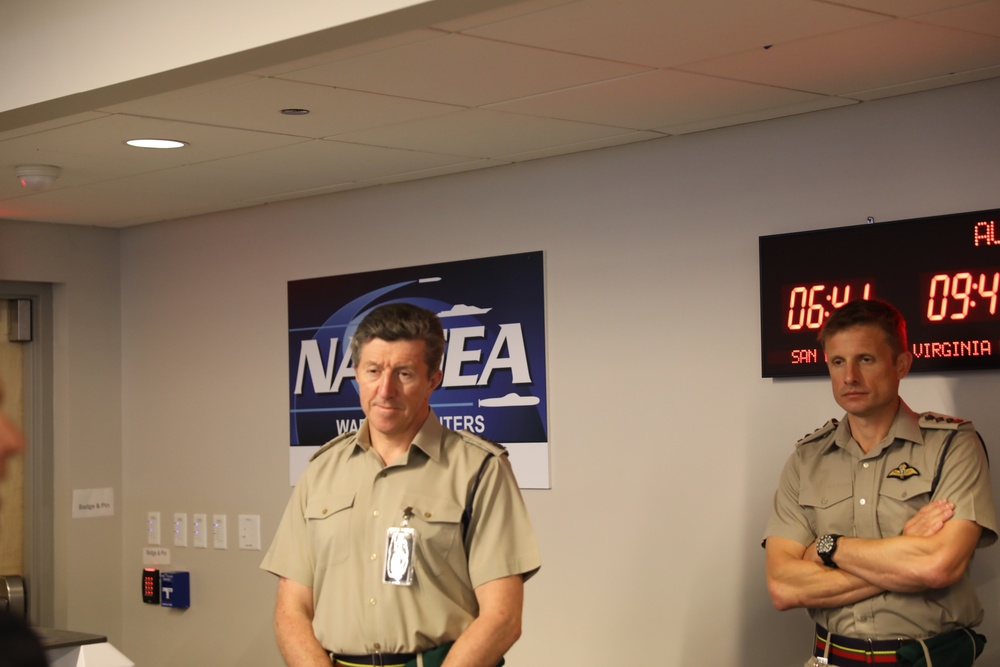 UK First Sea Lord visits NSWC Corona, Chamberlain Hall, HEFTI GLOC