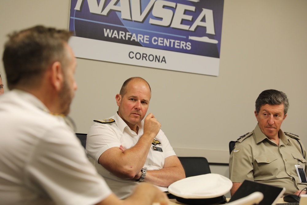 UK First Sea Lord visits NSWC Corona Chamberlain Hall, Hefti GLOC