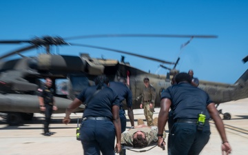 Firefighters, U.S. Soldiers conduct interagency casualty evacuation training