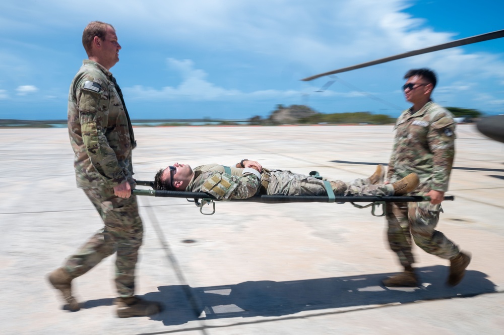 Firefighters, U.S. Soldiers conduct interagency casualty evacuation training