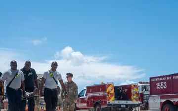 Firefighters, U.S. Soldiers conduct interagency casualty evacuation training