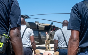 Firefighters, U.S. Soldiers conduct interagency casualty evacuation training