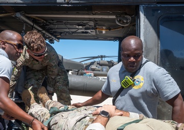 Firefighters, U.S. Soldiers conduct interagency casualty evacuation training