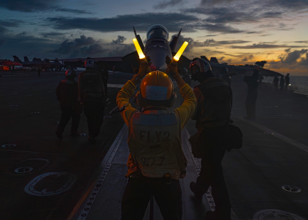 George Washington Conducts Flight Operations
