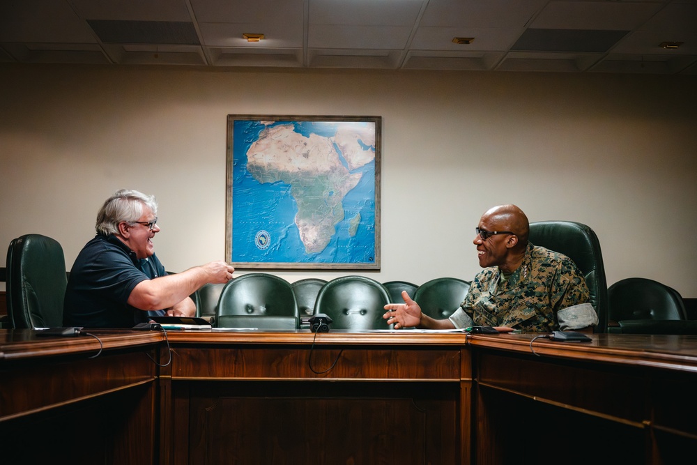 U.S. Marine Corps Gen. Michael E. Langley Interview in Stuttgart