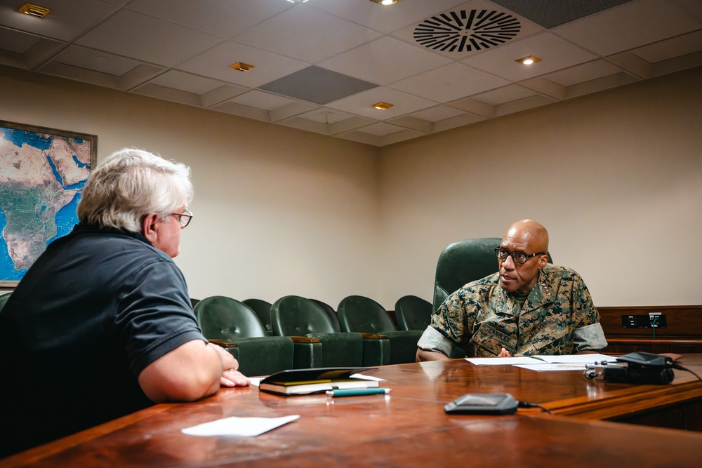 U.S. Marine Corps Gen. Michael E. Langley Interview in Stuttgart