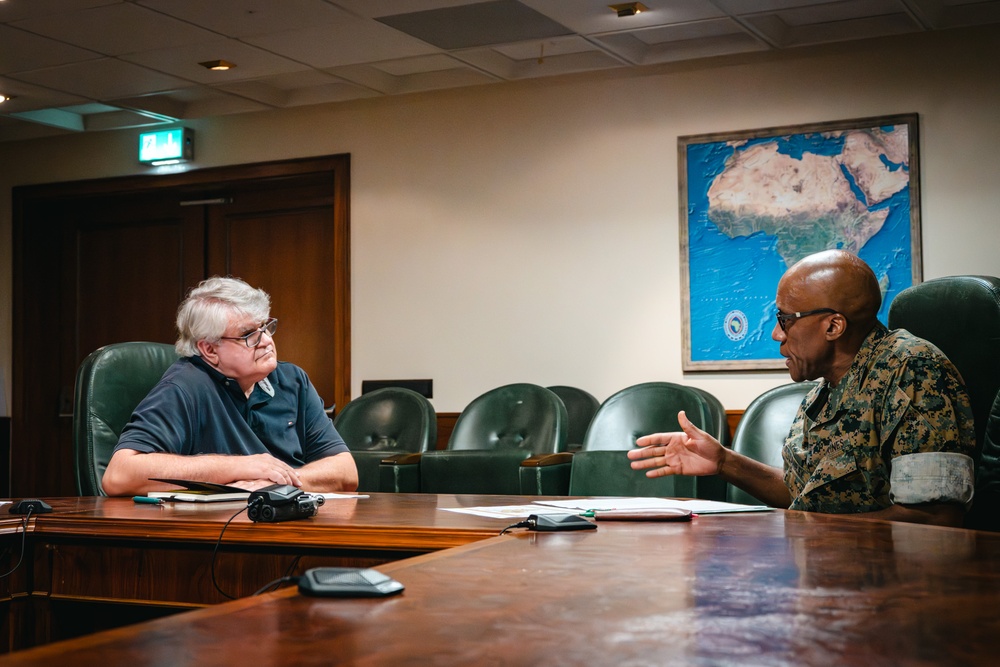 U.S. Marine Corps Gen. Michael E. Langley Interview in Stuttgart